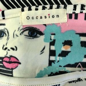 Occasion Graphic Top Newsprint